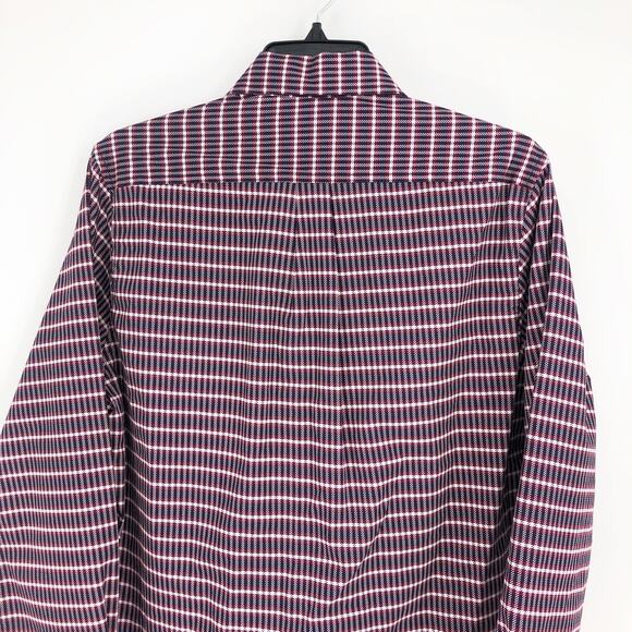 CONSTRUCT Men's Micro Plaid Fleece Lined Shirt Jacket Small Long Sleeve NWOT - Picture 8 of 11